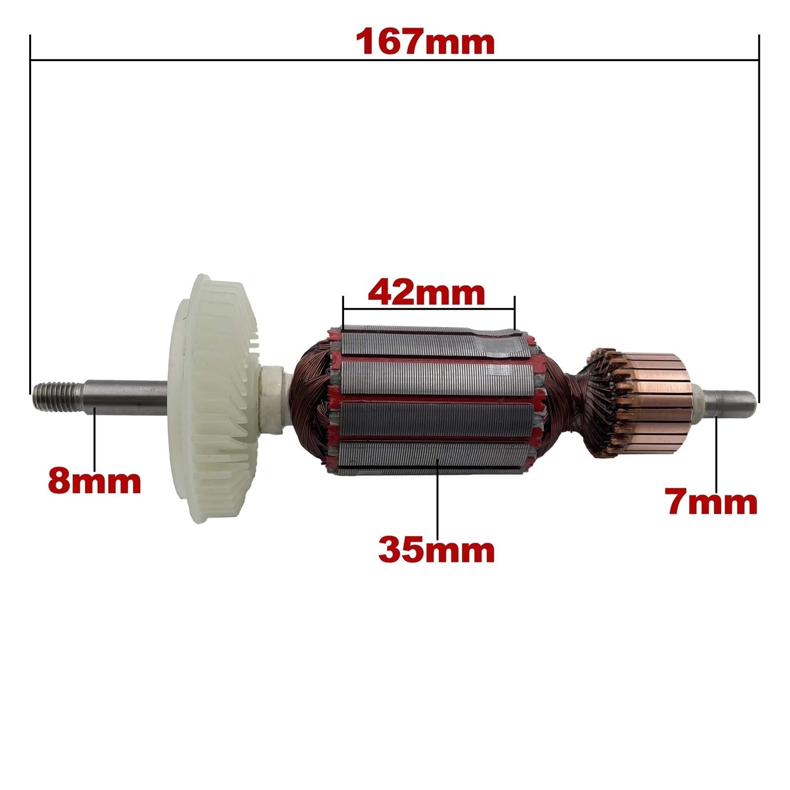 Rotor de armadura AC 220V 240V GWS11-125, piezas de repuesto for amoladora angular, amoladora GWS 11-125