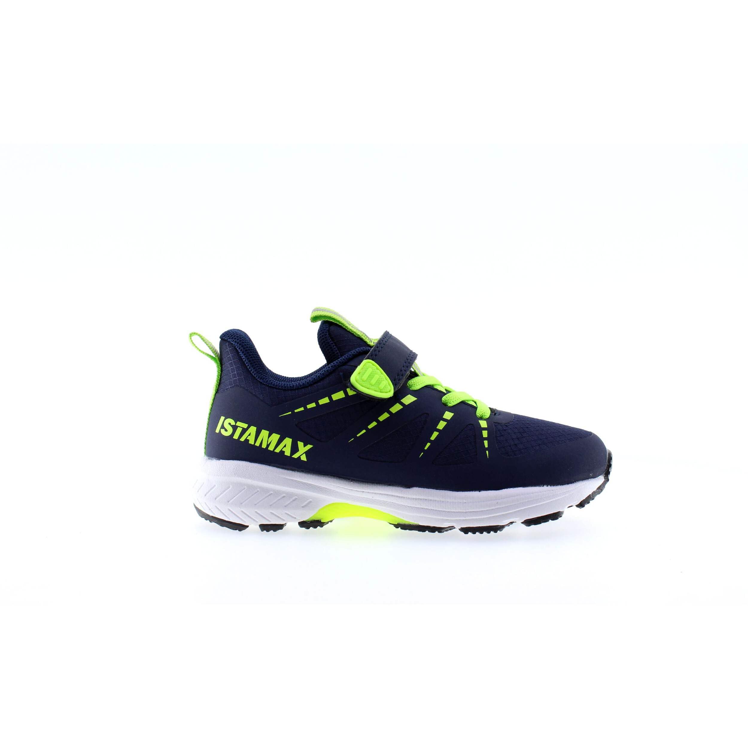 Scarpa Sportiva Modello IMAA3805 Blu Giallo Neon a Lacci Elastici e Strappo (Blu/Giallo/Neon, Sistema Taglie Calzature EU, Bambino Piccolo (2-5 Anni), Uomo, Numero, Media, 28)