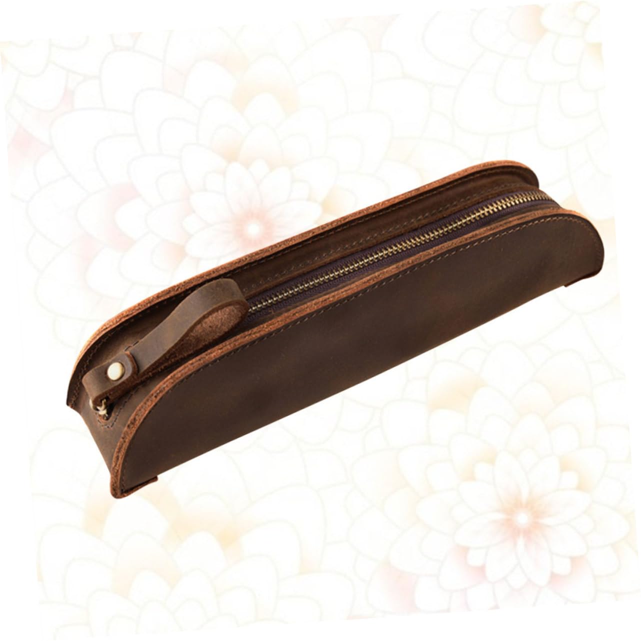 STOBOK Estuche para Bolígrafos Estilo Retro Hecho A Mano con Cremallera para Pluma Estilográfica para Uso Comercial O Informal