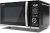 SHARP YC-QG204AU-B Compact 20 Litre 800W Digital FLATBED Microwave with 1050W Grill, 10 power levels, ECO Mode, defrost function, LED cavity light - Black