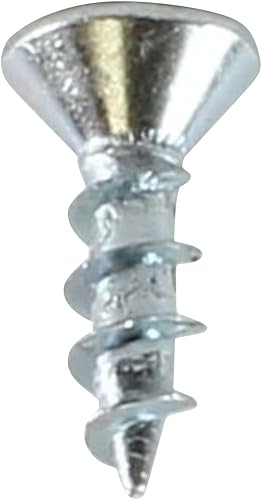 Miniatura 4 de Rok Hardware Paquete de 100 tornillos para madera de cabeza plana Phillips de rosca gruesa #6 x 12" MDF de zinc