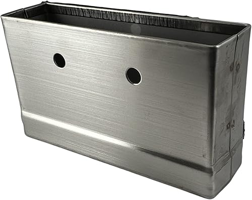 Harris Hardware TP3819-B Zapatos y soportes de pilastra de acero inoxidable cepillado para pilastras de 4 pulgadas de ancho x 1-14 pulgadas de grosor