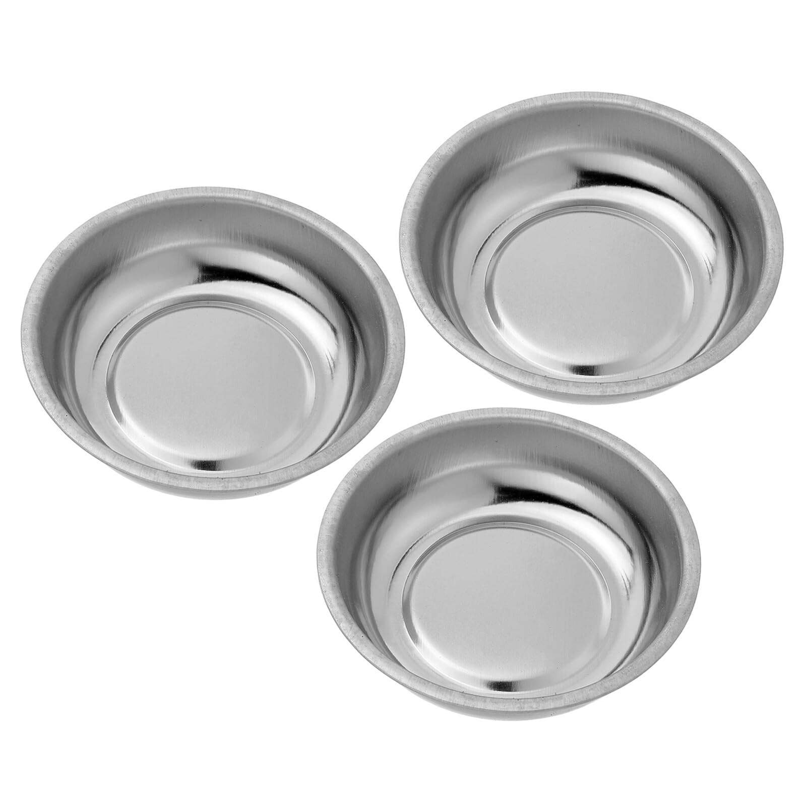 Bandeja magnética redonda de acero inoxidable para tornillos tuercas herramientas WOONEKY taller