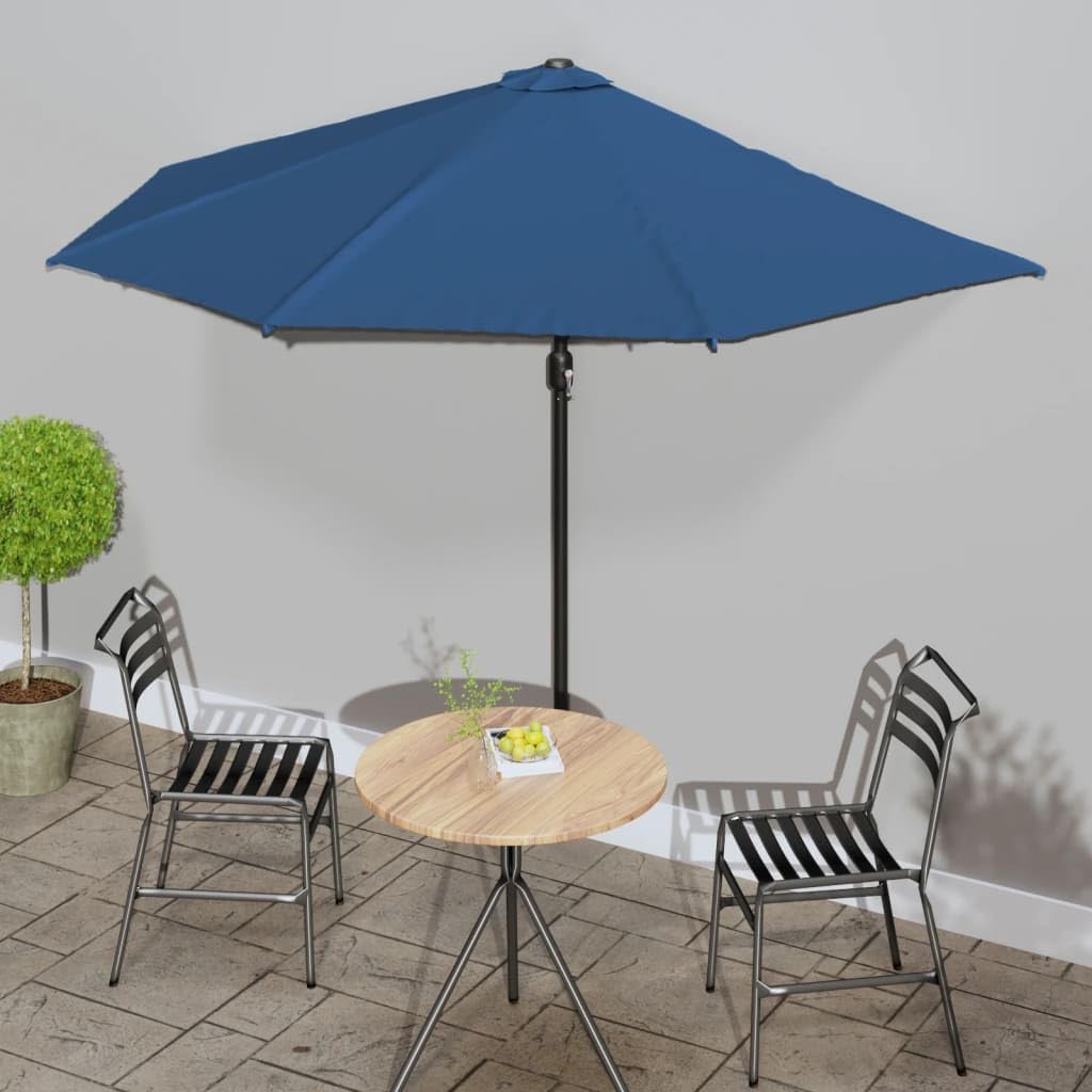 Générique Parasol de Balcon avec mât en Aluminium Bleu 300x155x223cm Demi,Maison & Jardin,Pelouses & Jardins,Vie en extérieur,Parasols & voiles d'ombrage,Bleu,4.3 KG,312505