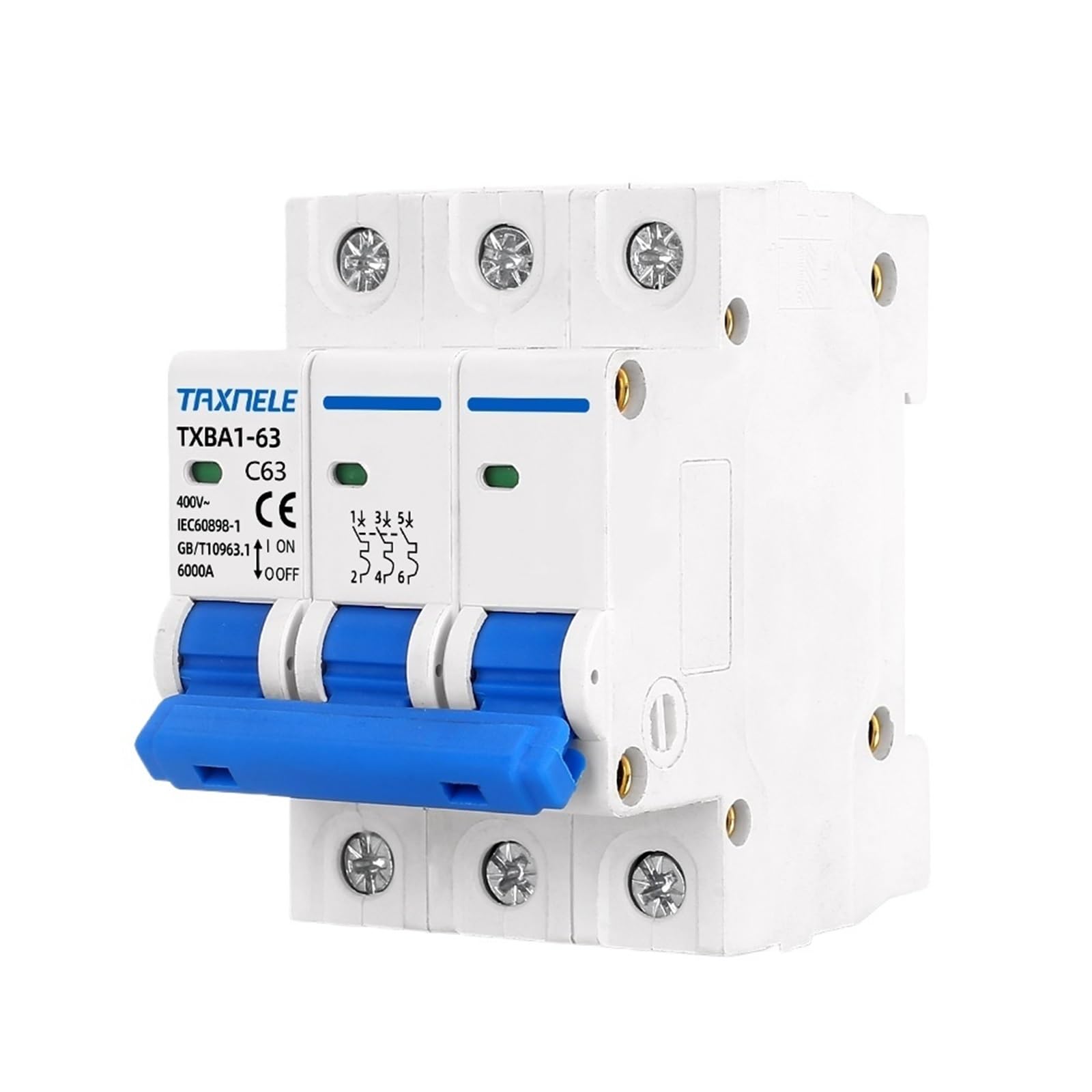 Disjoncteur DZ47 3P type C pour stopper les surcharges