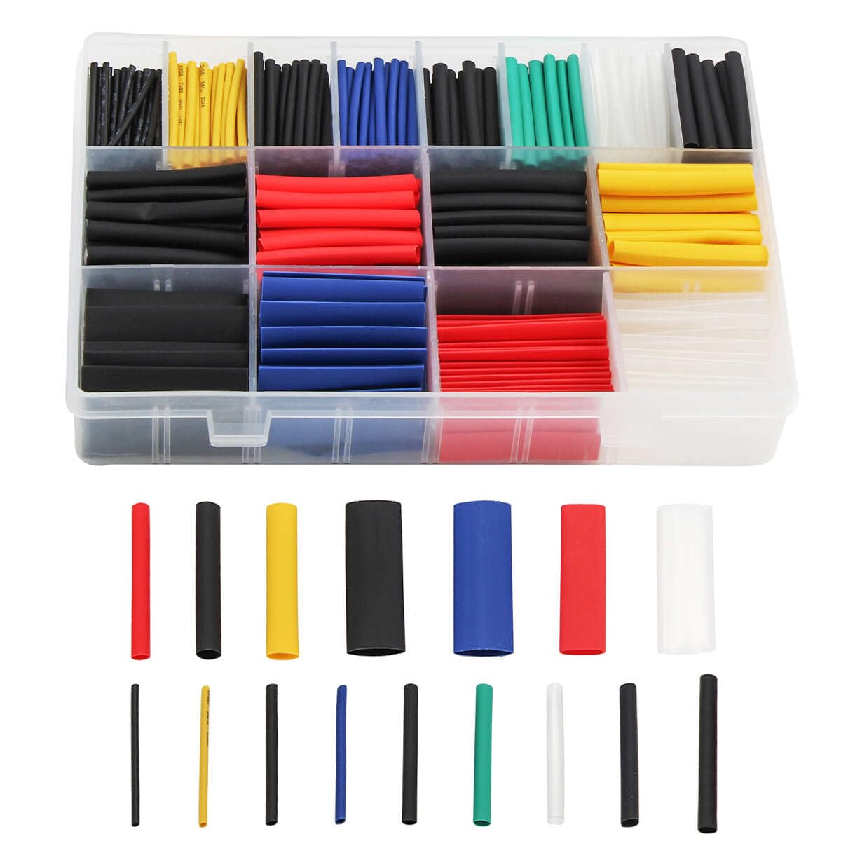 Eosraffa 580 Pcs Heat Shrink Tubing Kit, 2025 Upgrade Color Wire Shrink Wrap Tubing, 2:1 Waterproof Shrink Tubing for Wires Protection, Home Repair,