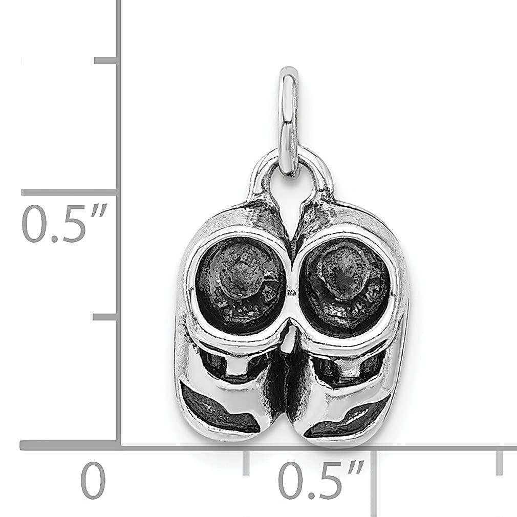 IceCarats Designerska biżuteria srebro wysokiej próby antyk urok bucika niemowlę
