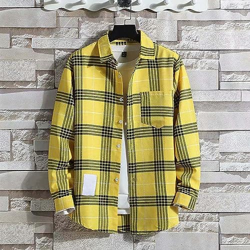 Chemise à manches longues superbes motifs à carreaux