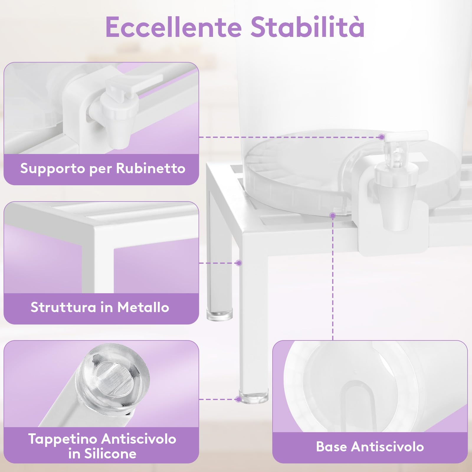 Lifewit 2 Pezzi Dispenser Detersivo Lavatrice 3.55L, 120 fl oz/3,5L Contenitore Detersivo Polvere in Plastica PET Trasparente, Dosatore Detersivo Lavatrice Multifunzionale per Bucato con Etichette