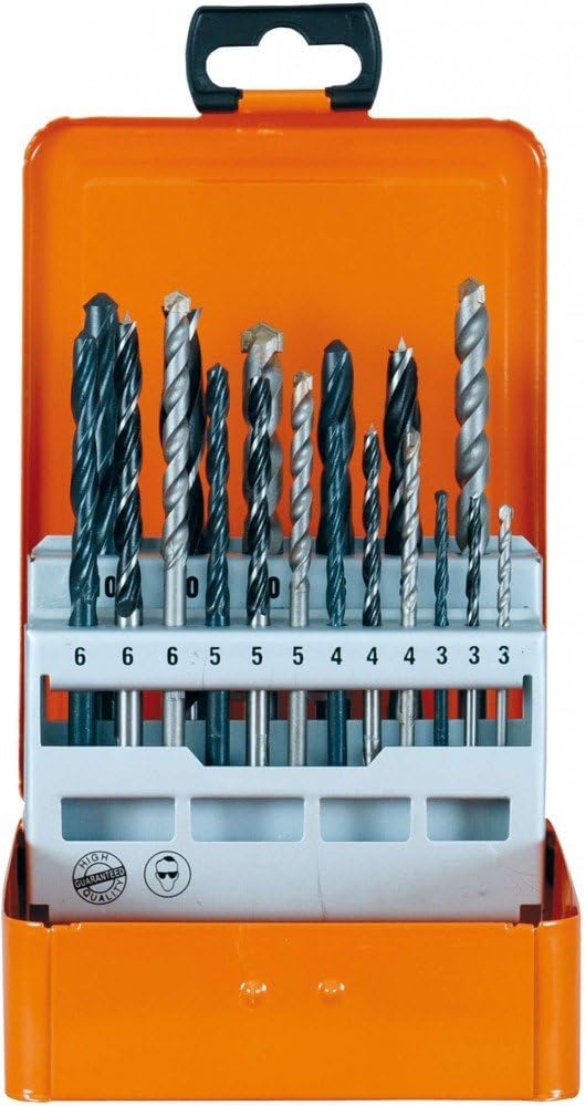 PROJAHN 60530 Maxi-Mix drill set for teel/stone/wood 3-10mm 18pcs