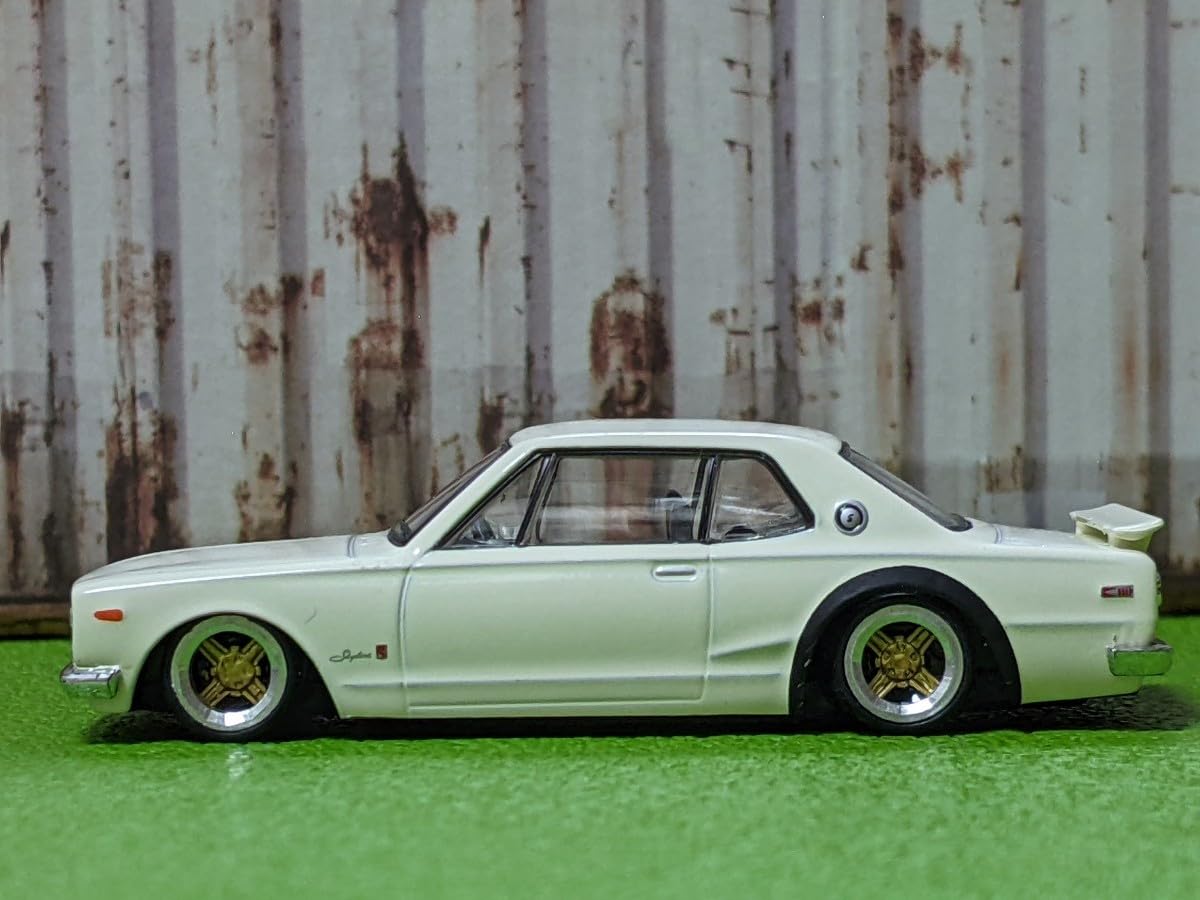 Amazon.co.jp: 1/64 トミカサイズ ハコスカGT-R 深リム、ローダウン 