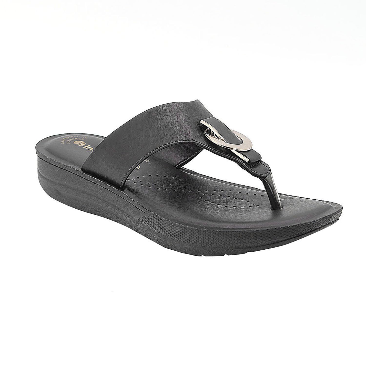 inblu Stylish Fashion Slipper for Women | Comfortable | Lightweight | Anti Skid | Casual Office Footwear (CR08_BLACK_36) (B0CV83T91N) Amazon Price History, Amazon Price Tracker