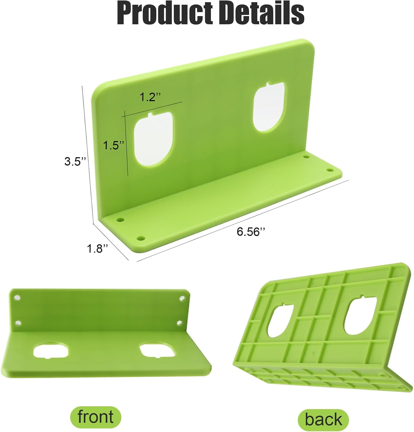 10 Packs Battery Holders Compatible with Ryobi 18V Wall Mounted Battery Holder with 2 Slots Drill Tool Storage Rack Organizer