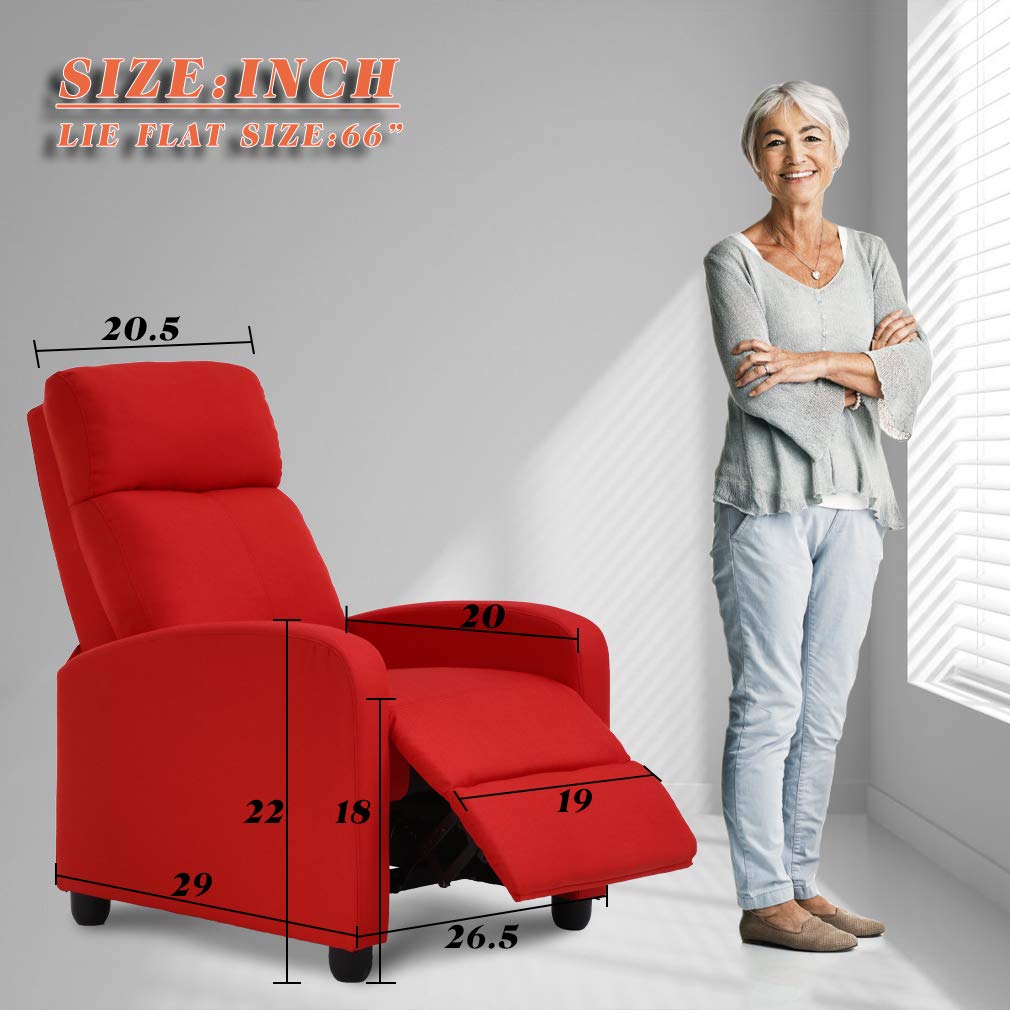 Recliner Chair for Living Room Recliner Sofa Winback Chair Reading Chair Single Sofa Home