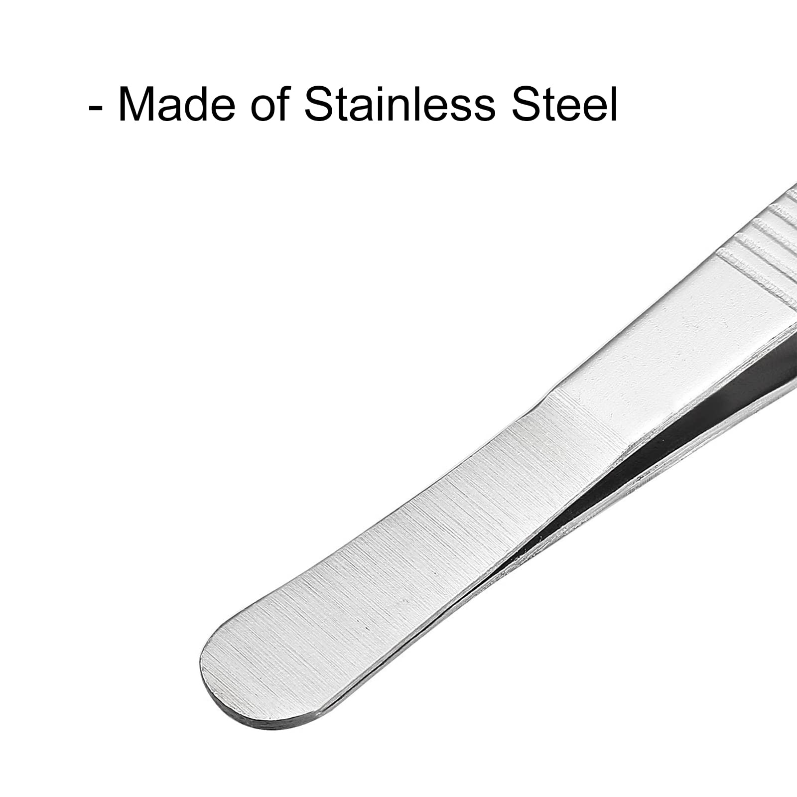 VictorsHome 7 Inch Stainless Steel Tweezers with Straight Serrated Tip Multipurpose Forceps for Industrial Use 2pcs - Image 3