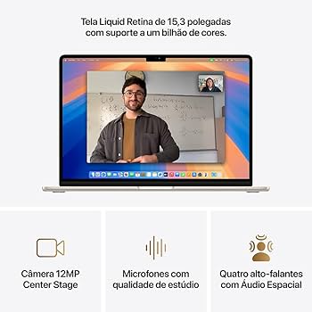 Apple 2025 MacBook Air (de 15 polegadas, Processador M4 da Apple