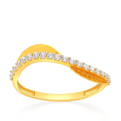 22 KT (916) purity Yellow Gold Malabar Gold Ring SKLR8264_Y_13 for Women
