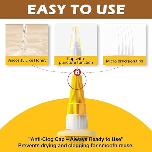 Miniatura 4 de Superpegamento líquido para madera, adhesivo de cianoacrilato instantáneo transparente para manualidades de madera, reparación de carpintería,