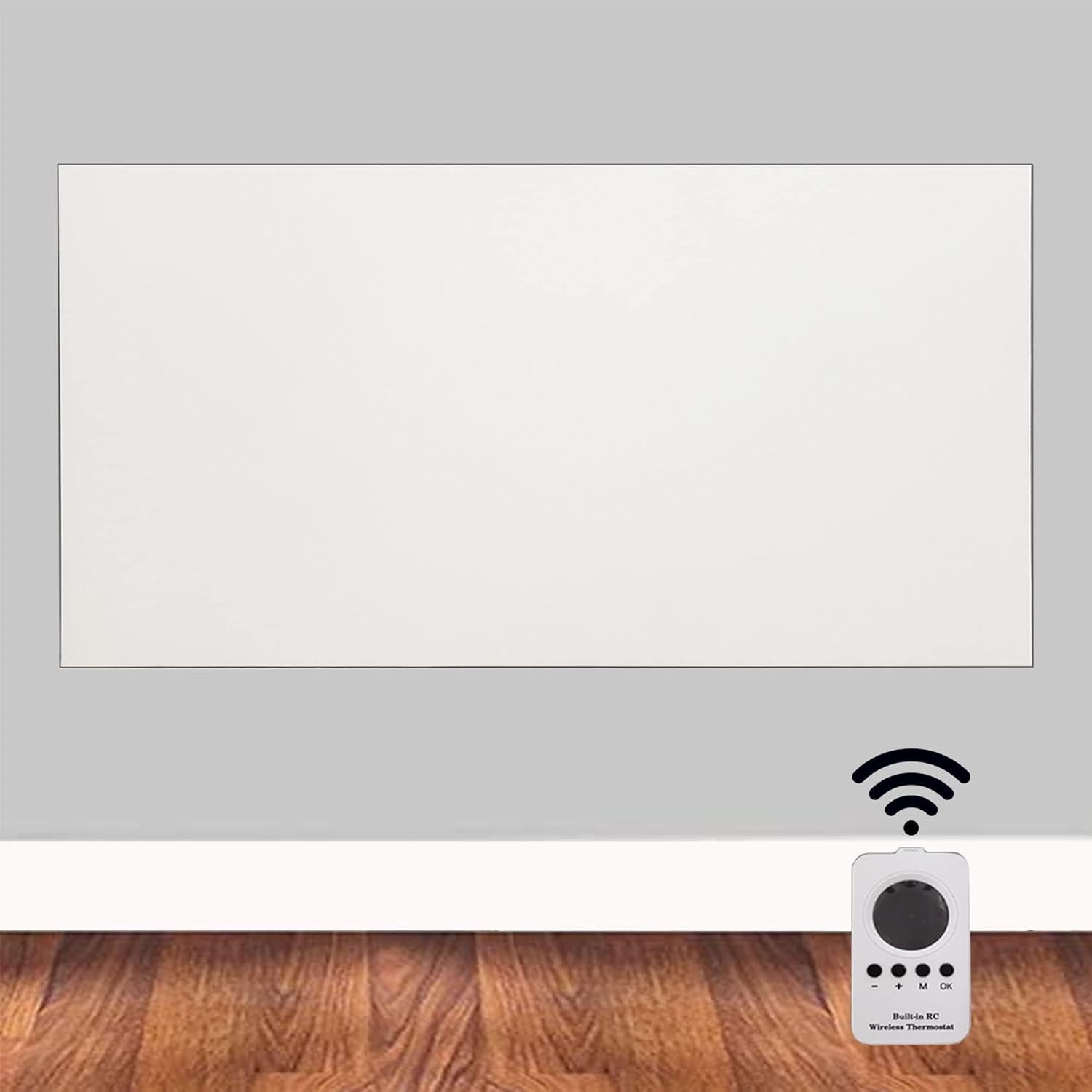 Coldfighting 600W Frameless Far Infrared Electric Panel Heater, Wall