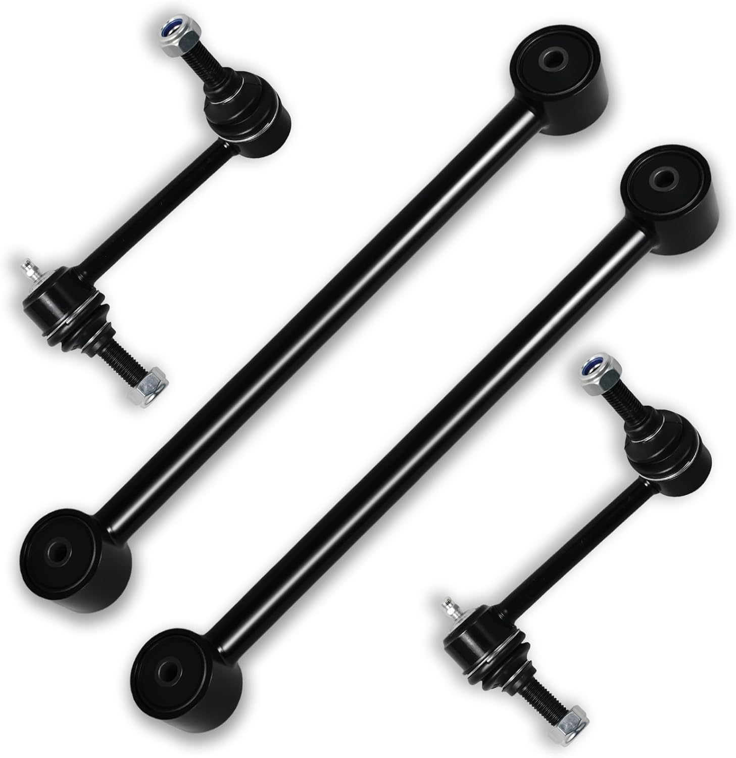 4Pc Rear Lower Control Arm Sway Bar Link for Buick 2004 05 06 2007 Ranier, for Chevrolet SSR 2002 03-08 2009 TRAILBLAZER02-04PC Trailblazer Ext, for GMC Envoy XUV, for Isuzu Ascender