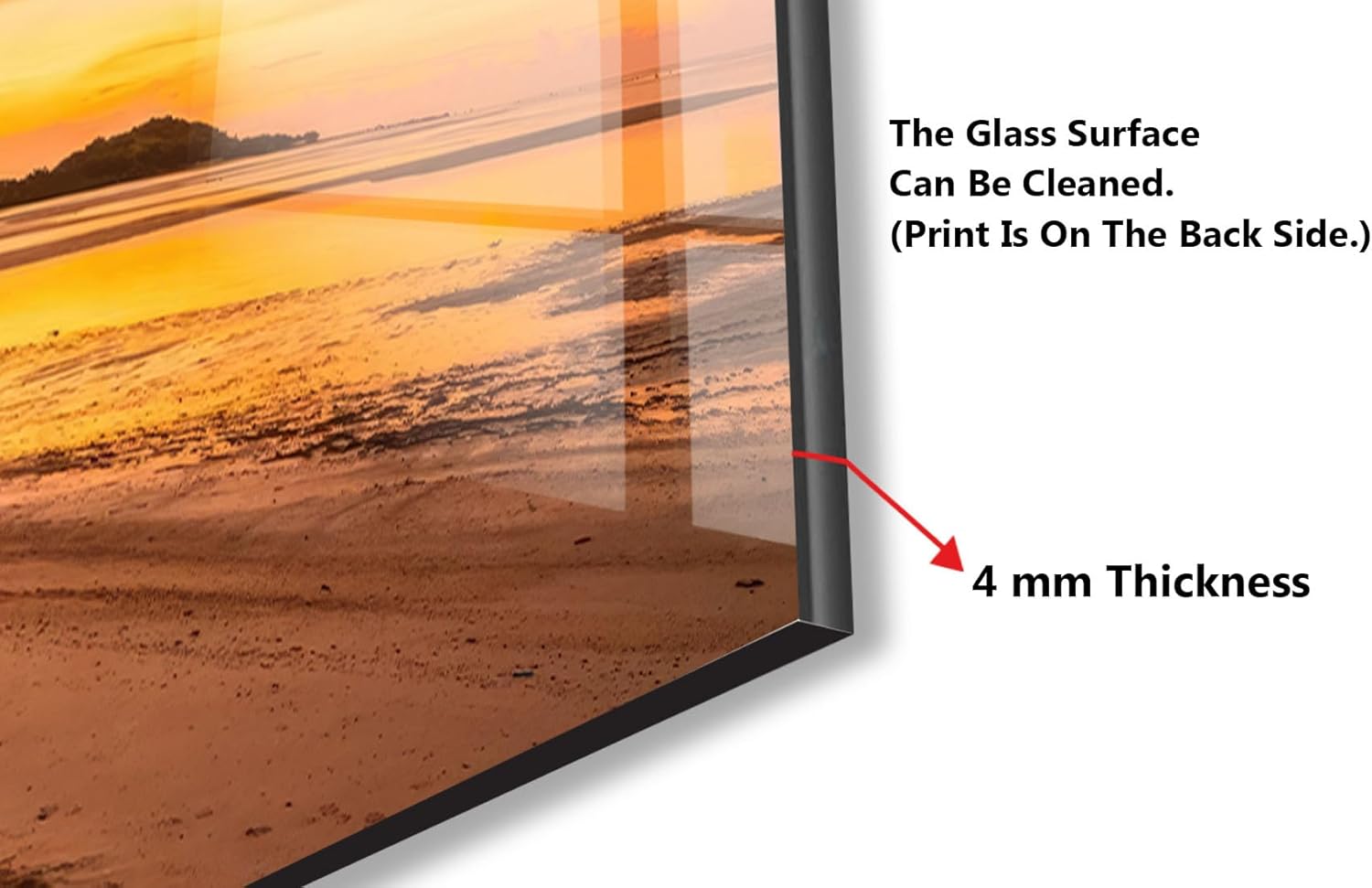 Myphotostation.com 53x53'' Tempered Glass Stove Backsplash Kitchen Tile Decor Stove Back Cover Glass Splashback Tile for Stove Top Cover Toughened Glass Cooker Protector 87