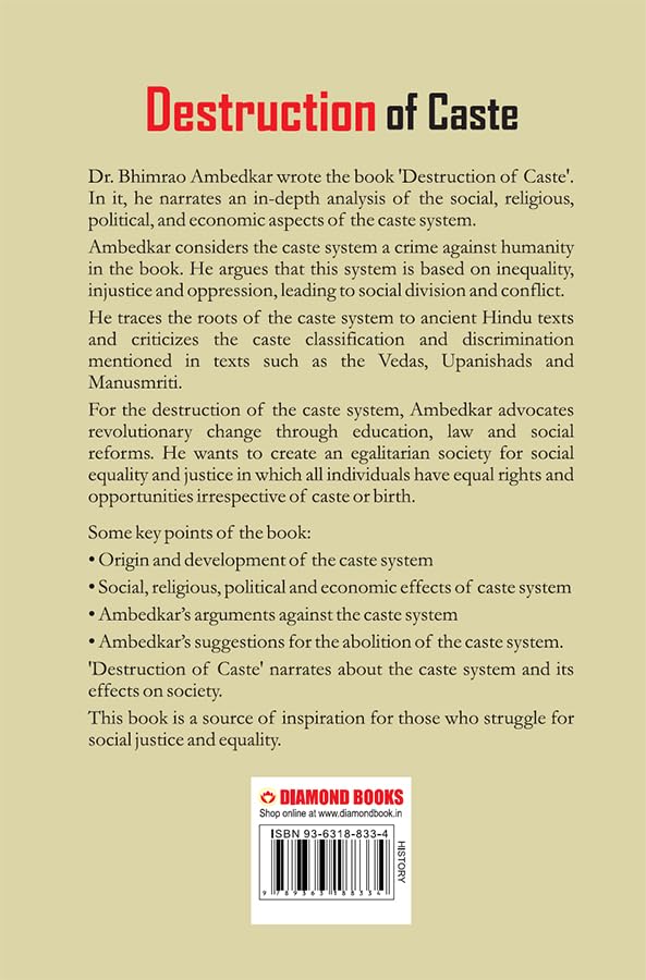 Image of Destruction of Caste : How Dr. B.R. Ambedkar Challenged the Foundations of Indian Society