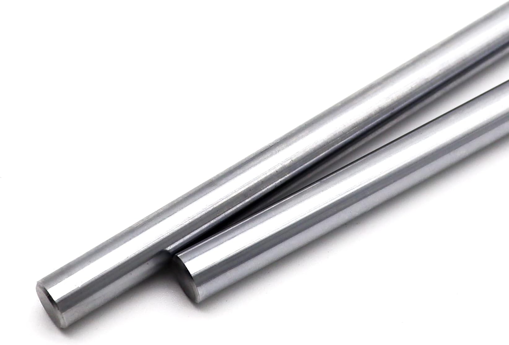 2PCS 8mmx 330mm (0.32" x 12.99") Case Hardened Chrome Plated Linear Motion Rods Linear Rail Rod Shaft for 3D Printer, DIY, CNC - Metric h8 Tolerance