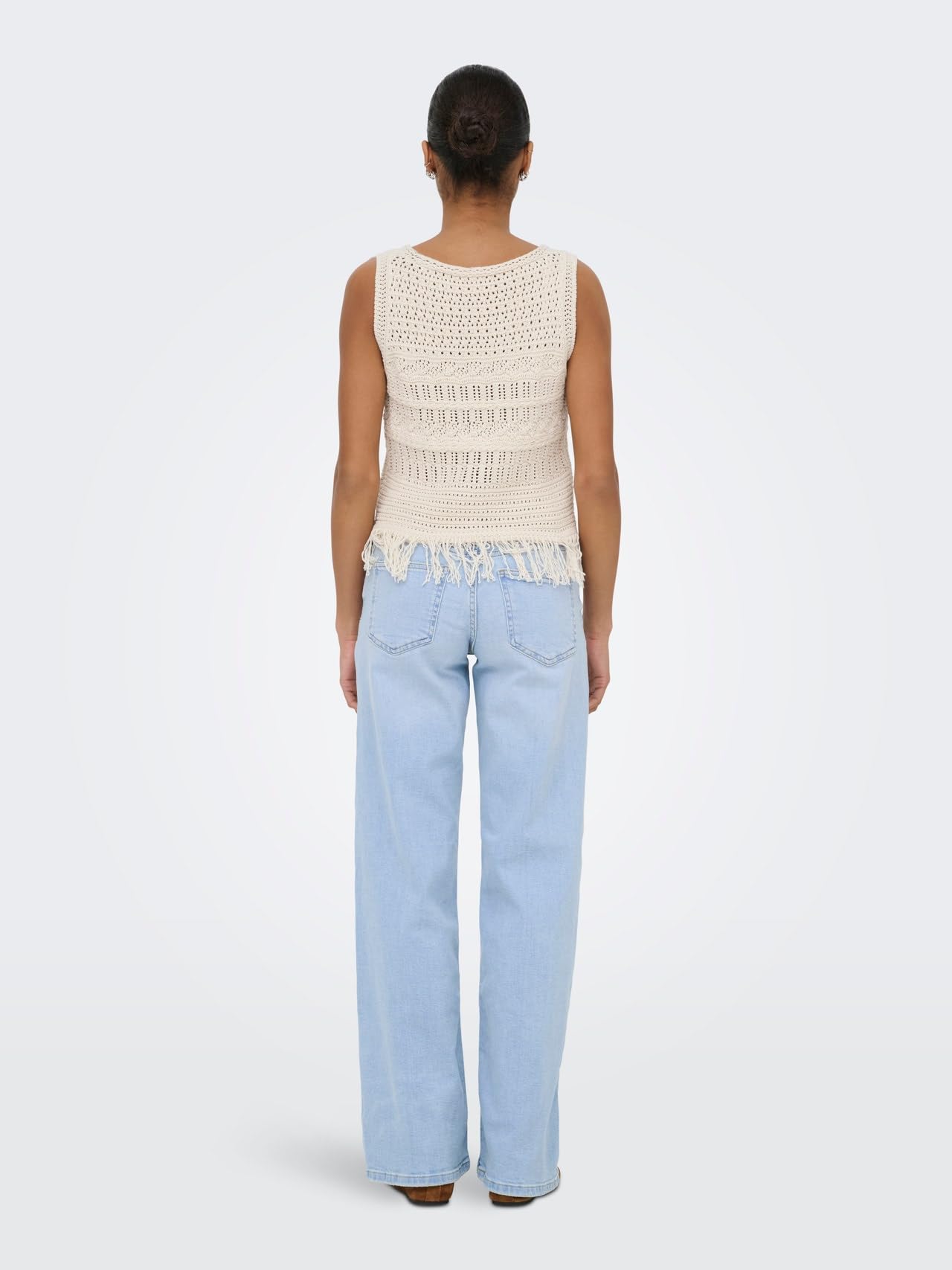 ONLY Damen Wide Leg Jeans Hose ONLJudy Baggy Jeanshose mit weitem Bein