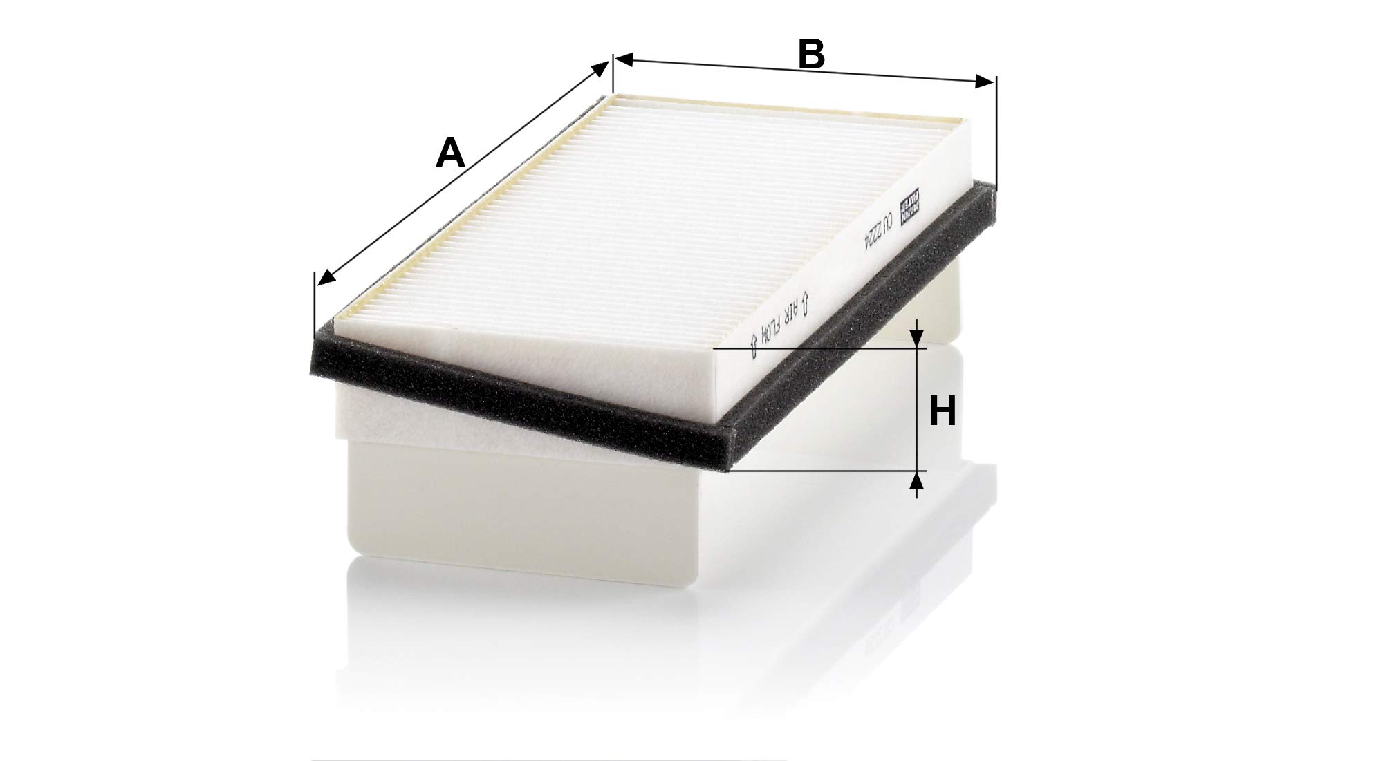 MANN-FILTER CUK 3360 Filtro de habitáculo – Filtro de habitáculo con carbón activo para automóviles