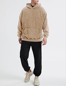 Arssm Vintage Hoodie for Men Oversized Streetwear Sweatshirt