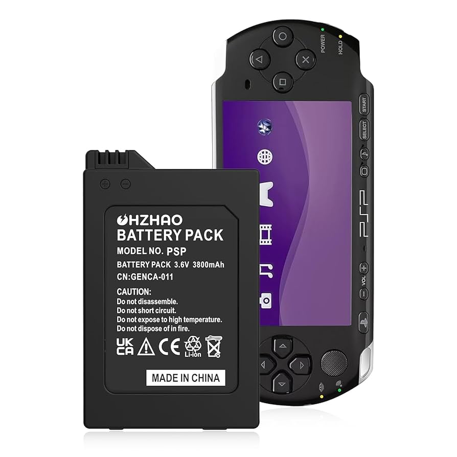 OHZHAO Rechargeable PSP 3000 Battery, 2025 New Upgrade