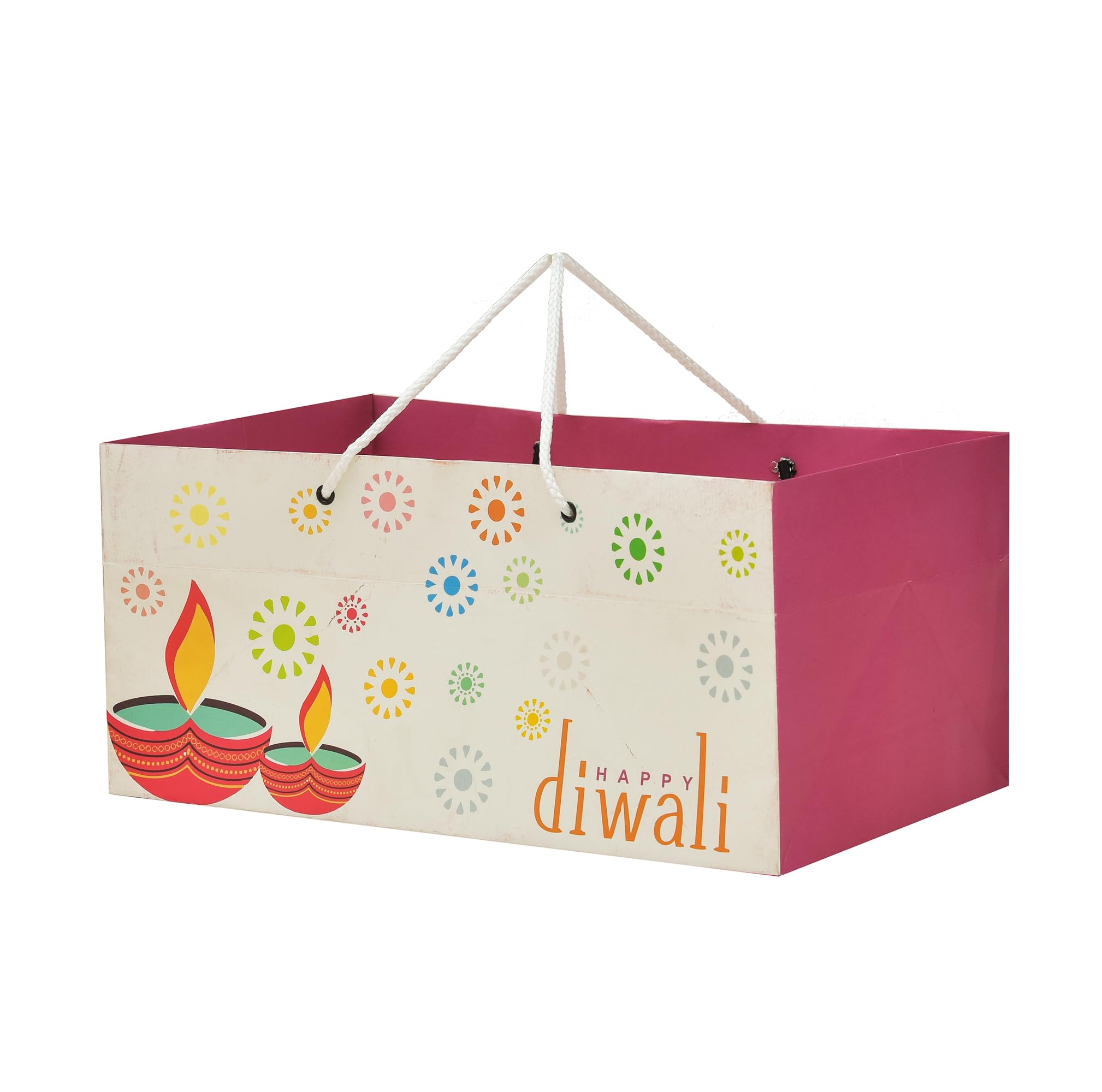 See full amazon price history chart for PPJ ® - HAPPY DIWALI (2 DIYAS 1 KG SWEET BOX SIZE) - PAPER CARRY BAG (10 PCS), 13 Inch X 8 Inch X 6 Inch for DIWALI RETURN GIFTS/DIWALI PAPER BAGS (Pack of 10) PPJ ® - HAPPY DIWALI (2 DIYAS 1 KG SWEET BOX SIZE) - PAPER CARRY BAG (10 PCS), 13 Inch X 8 Inch X 6 Inch for DIWALI RETURN GIFTS/DIWALI PAPER BAGS (Pack of 10) (B0CHP6YBGD) Amazon Price History, Amazon Price Tracker