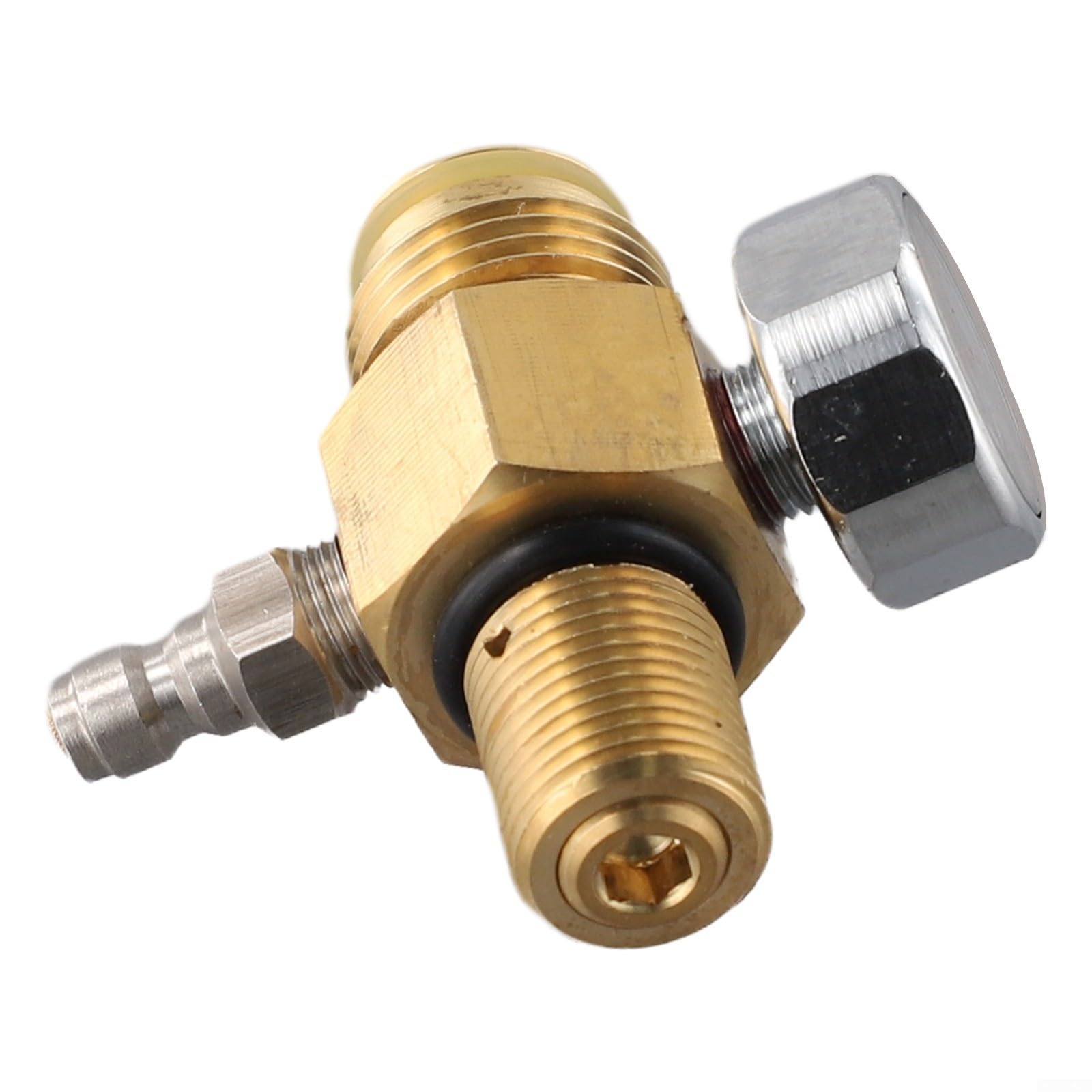 Einstellbar für HPA Tankdruckregler mit Manometer, 5/8 18UNF oder M18x1 5 Gewinde, Ausgangsdruck bis 2800 psi, Edelstahl (5/8-18UNF Gewinde)