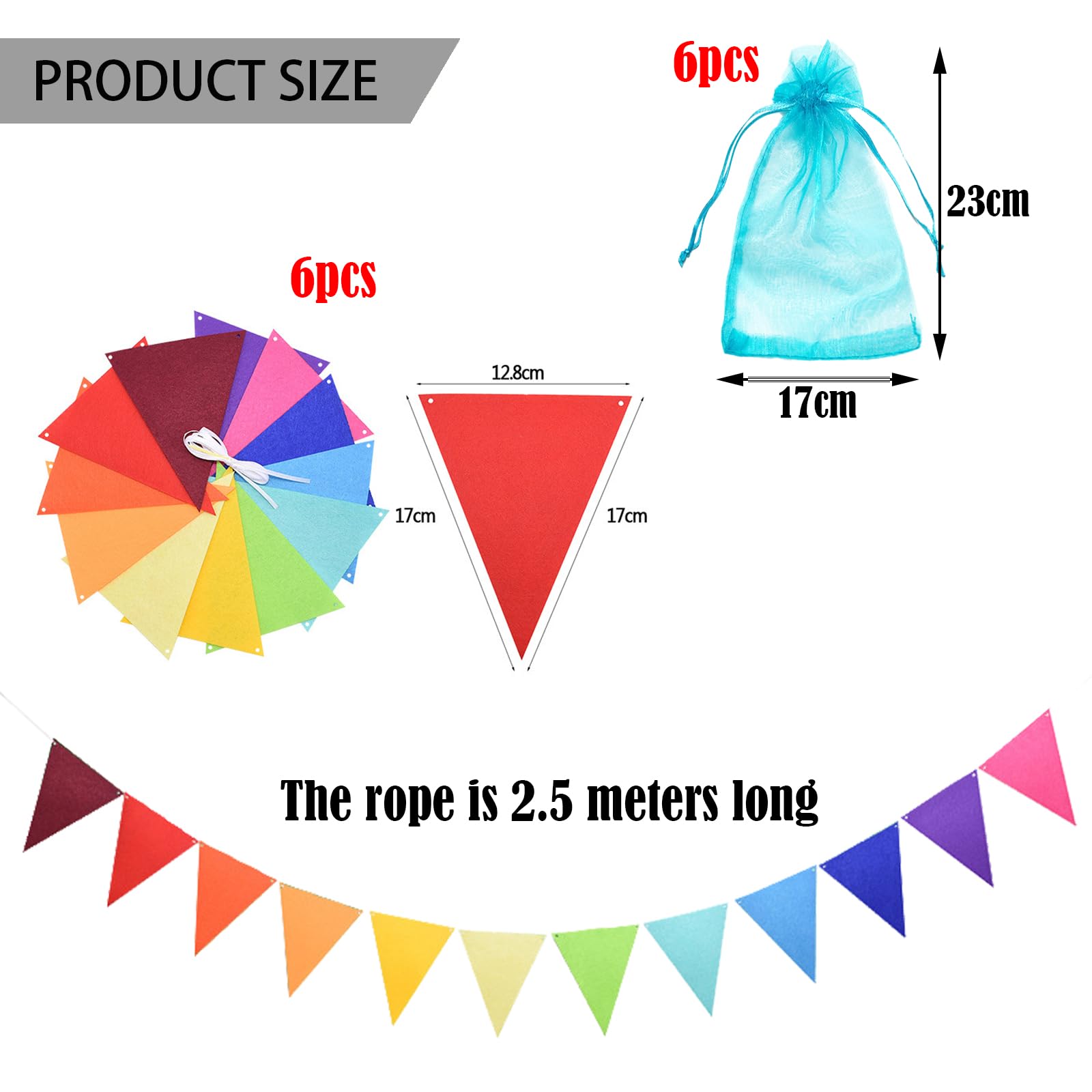 Bandiera A Bastone Personalizzata, Mini Bandiere - Foto 9