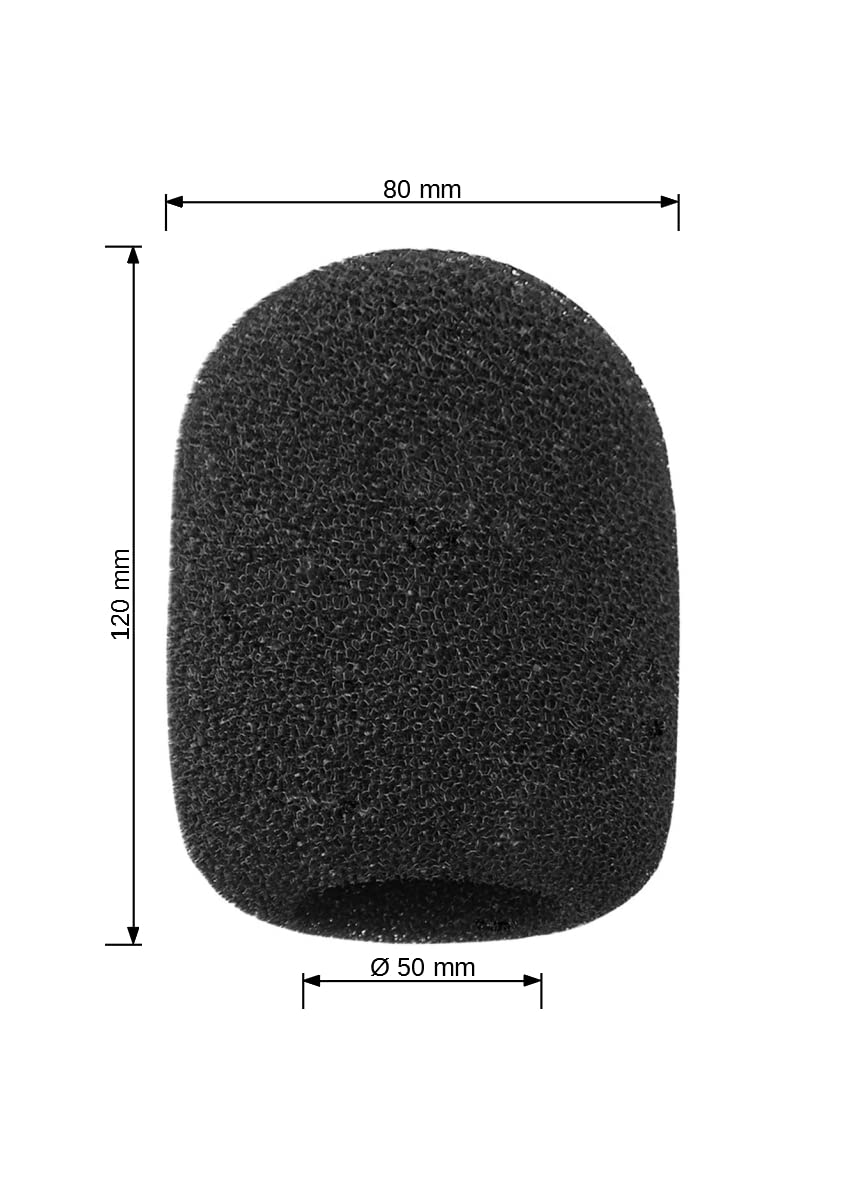 keepdrum WS02 Pop Filter Windschutz + Samson SP04 Black Shockmount Mikrofon-Spinne Schwarz