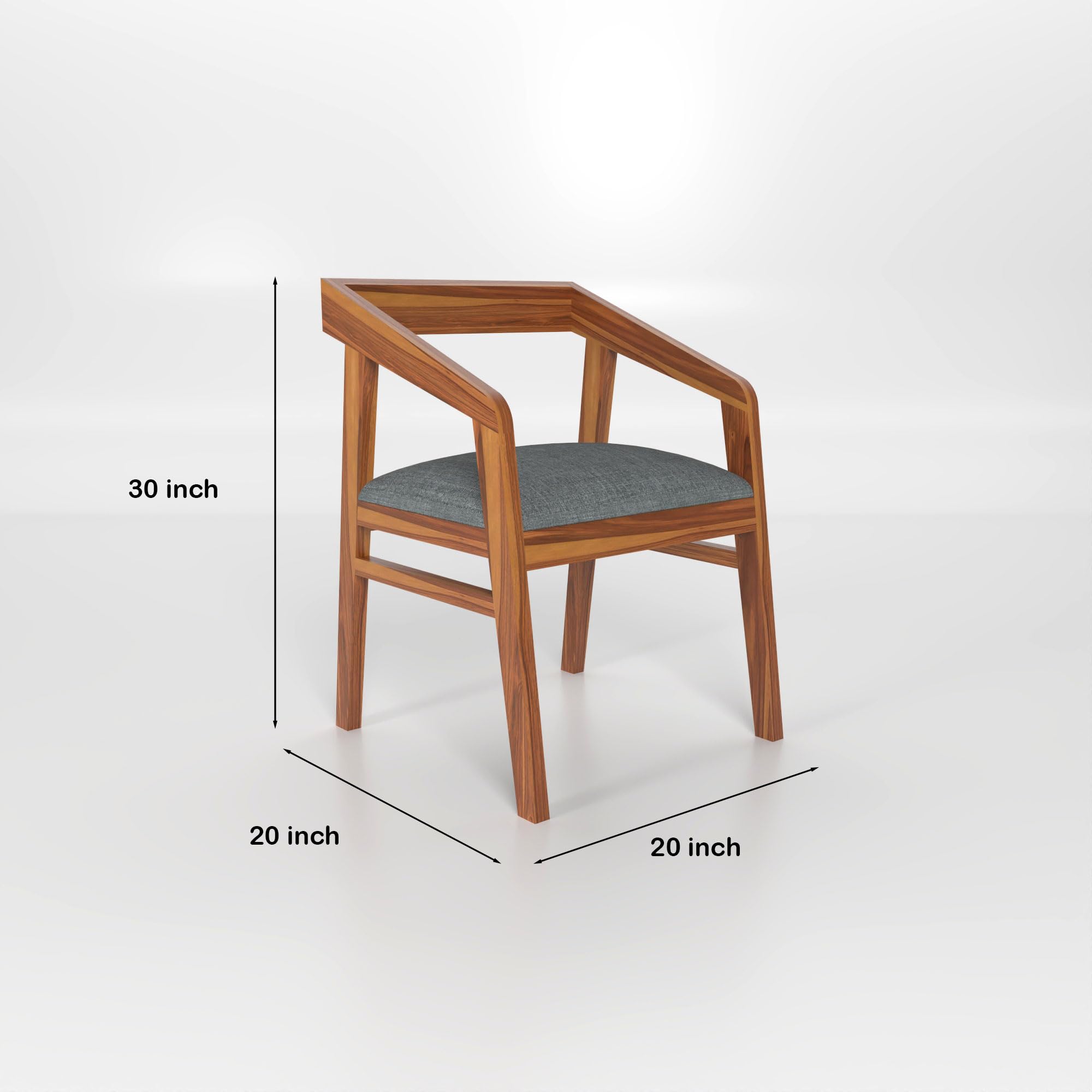 Handwoody Solid Sheesham Wood Arm Chair for Living Room | Armchair