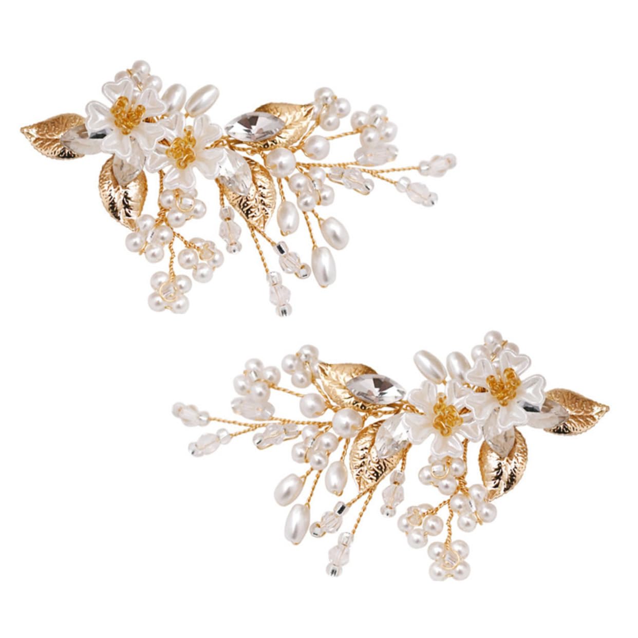 Ipetboom 3 Paia Fibbie per Scarpe Sposa Decorative Accessori Rimovibili per Matrimonio e Speciali per Scarpe Cerimonia