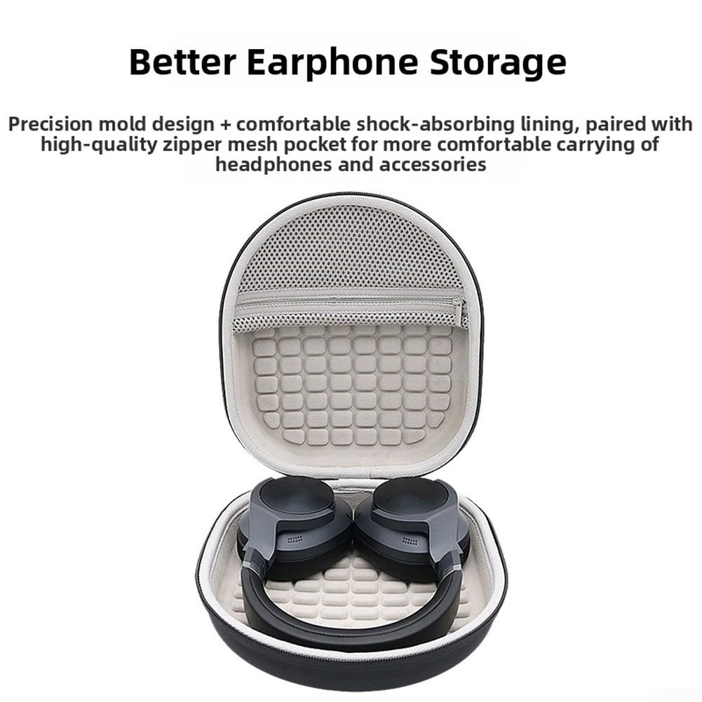 Custodia rigida portatile per cuffie Panasonic per Technics EAH-A800, custodia da viaggio per accessori per cuffie a ioni
