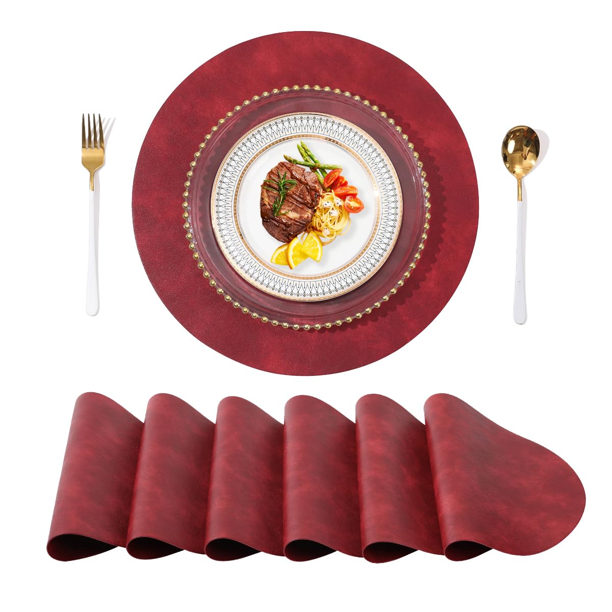 【新品未使用】Louis Vuitton 円形ランチョンマット Amazon｜淳一屋 直径38cm大きいサイズ 円形ランチョンマット シンプル