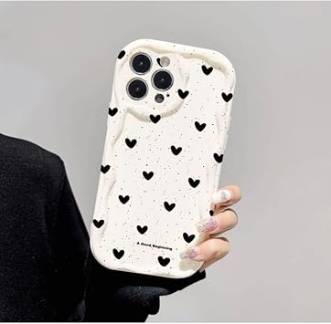 iPhone 14 Pro ile Uyumlu Kalp Desenli Silikon K l f,  ok Renkli