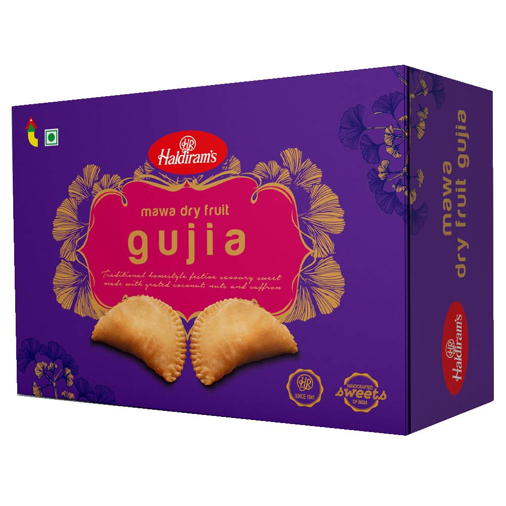 Haldiram's Mawa Dry Fruit Gujiya - 400g - Traditional Holi Sweet