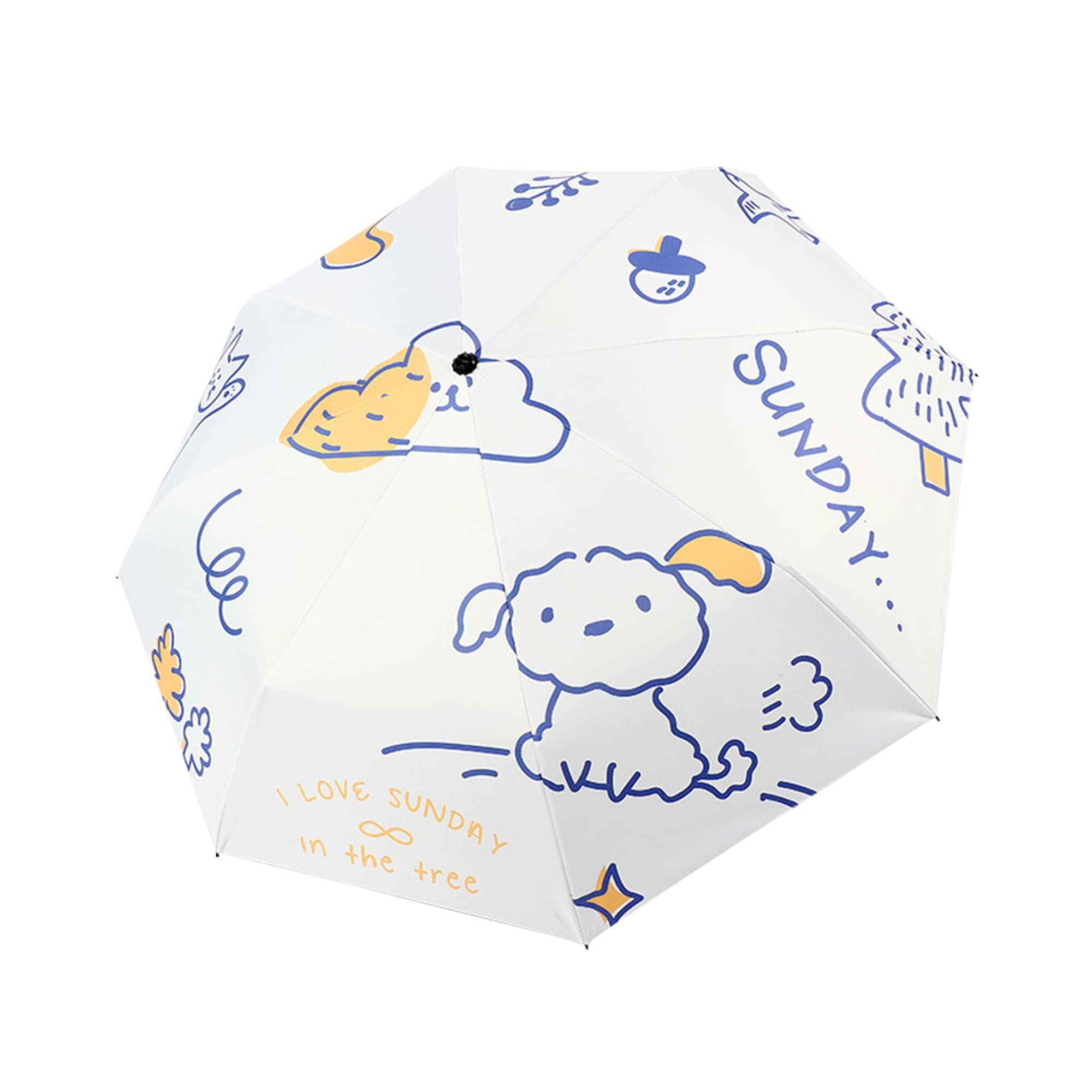 GENMAI SOEASYKids Umbrella for Boys & Girls,Windproof Travel Umbrella Compact Folding Collapsible Small Light, Strong, Mini, Portable Umbrella