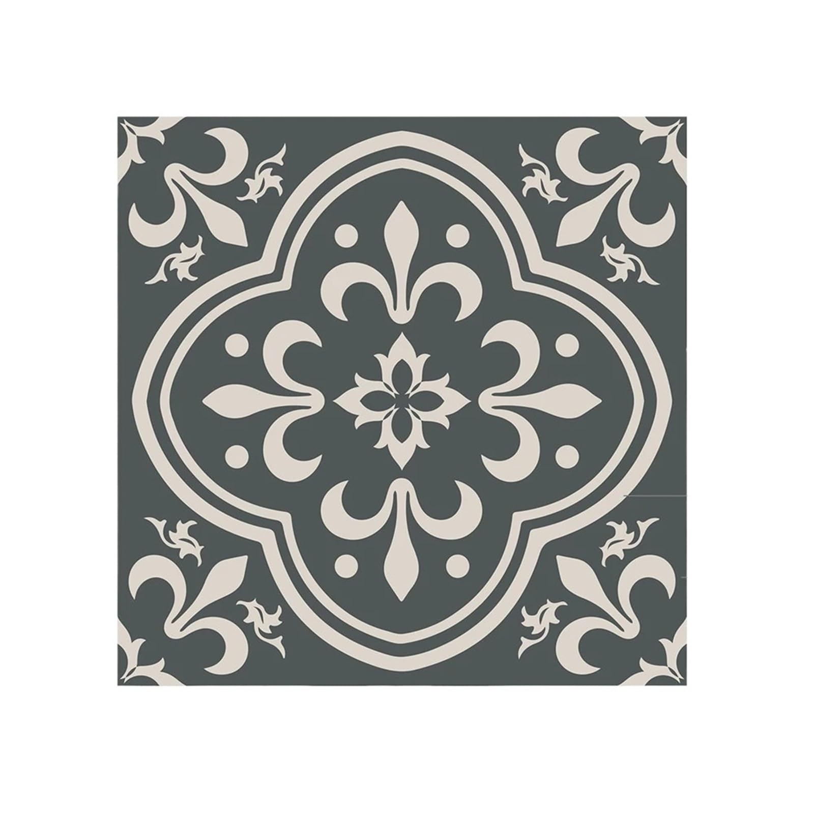 EJvkrbtx Vinyl Black Flower Brick Wall Tile Sticker Self-Adhesive Removable Bathroom Kitchen