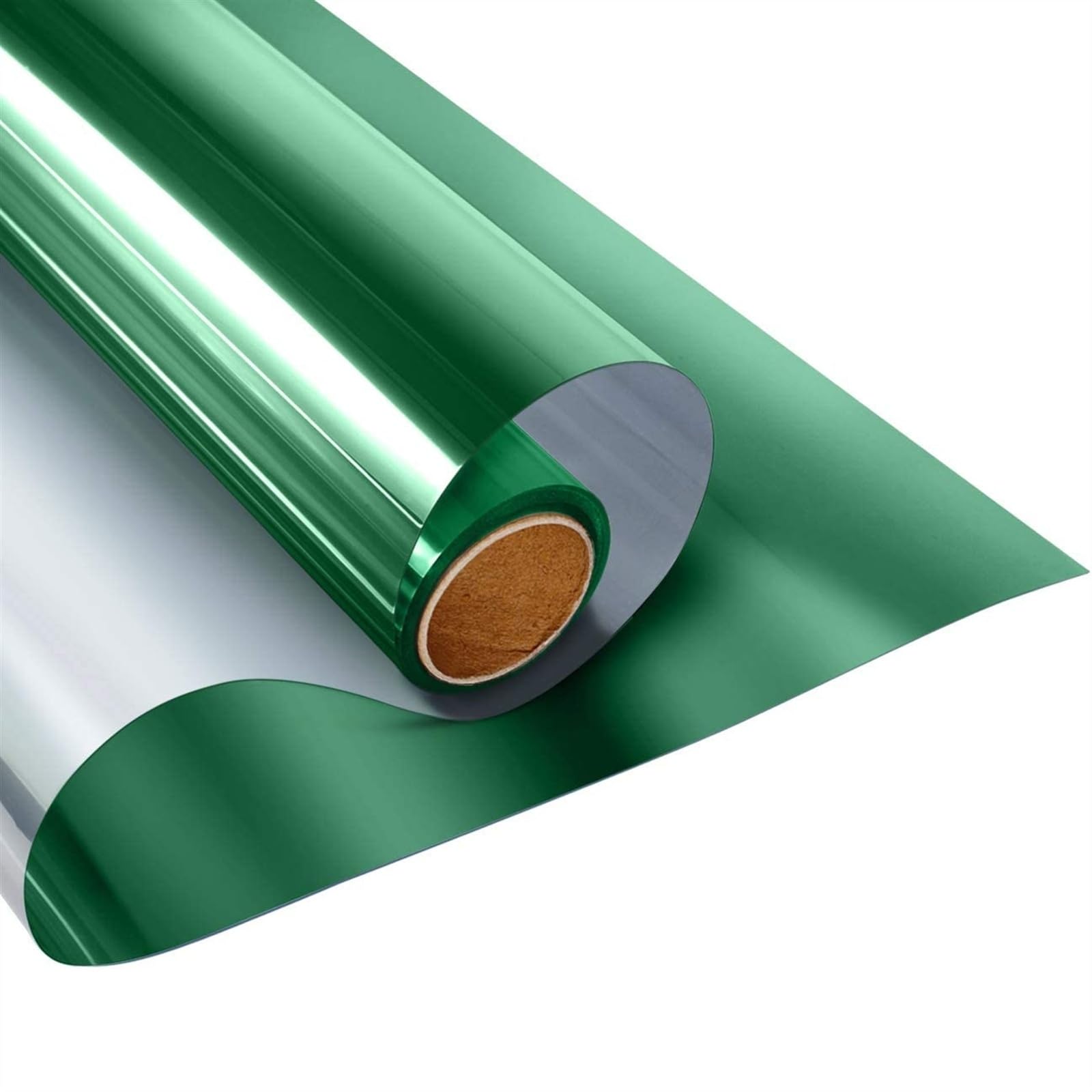 Ejvkrbtx Green-Silver One Way Mirror Film Privacy Heat Control Static Decorative Multicolor Multiple Sizes(,40X200cm)
