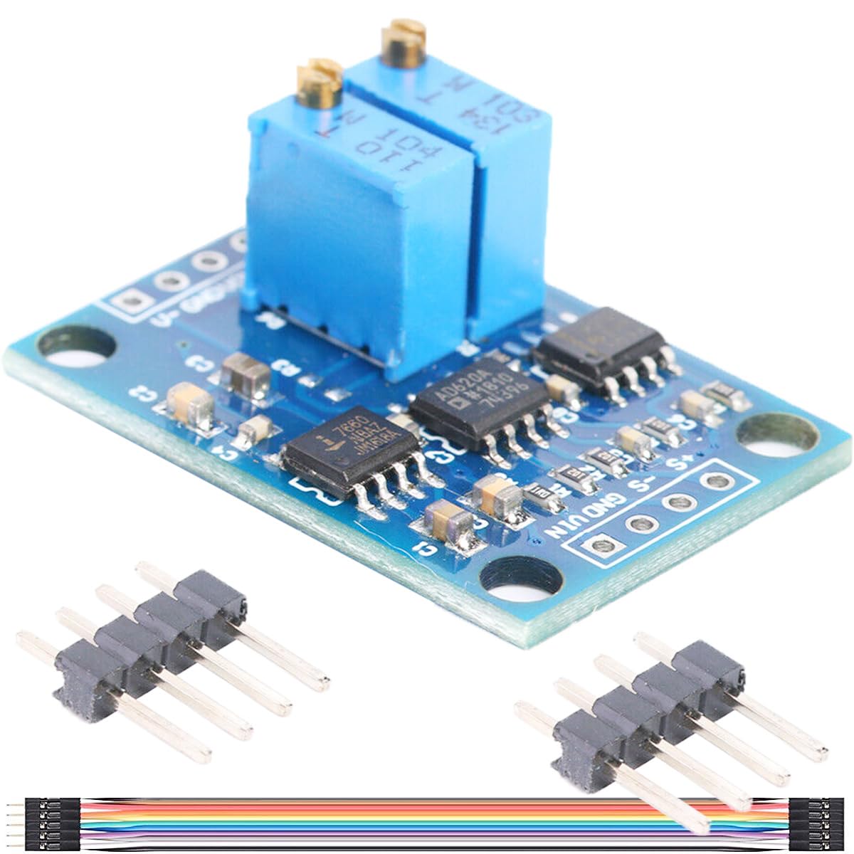 Amazon.co.jp: DAOKAI 電圧アンプ モジュール AD620 1.5-1000