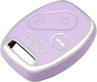 Key Fob Cover for Honda, Full Protective Car Key Case Holder for Honda Accord Accord Crosstour CR-V Civic Element Pilot Key Fob Keyless Entry Remote Car Accessories, Purple