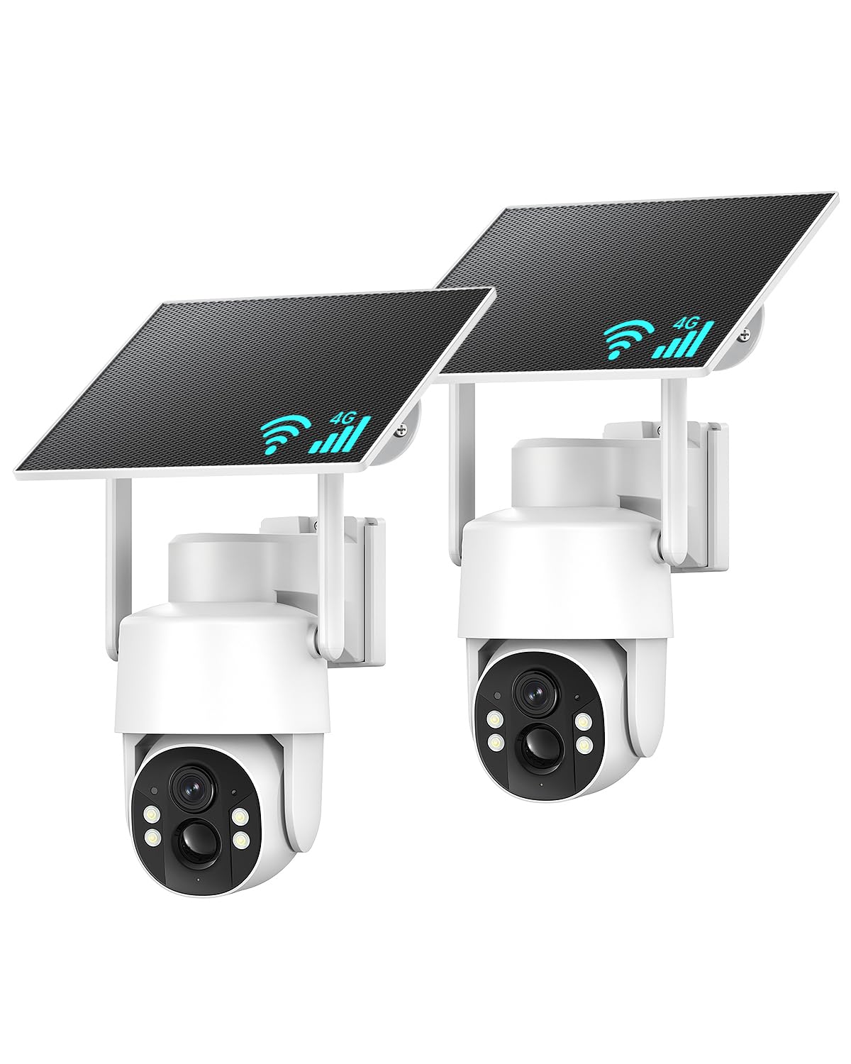 ELYSOO Cellular Security Camera Wireless Outdoor, 4G LTE&WiFi Dual Mode Solar Cam
