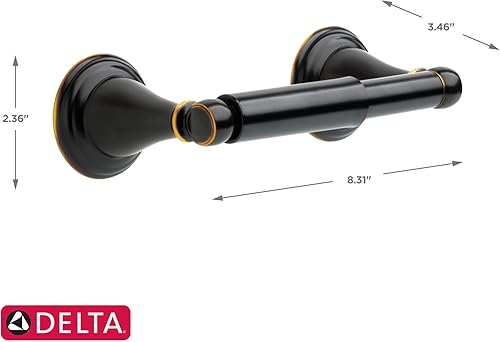 Miniatura 5 de Delta Faucet Windemere Portarrollos de papel higiénico, 79650-ORB