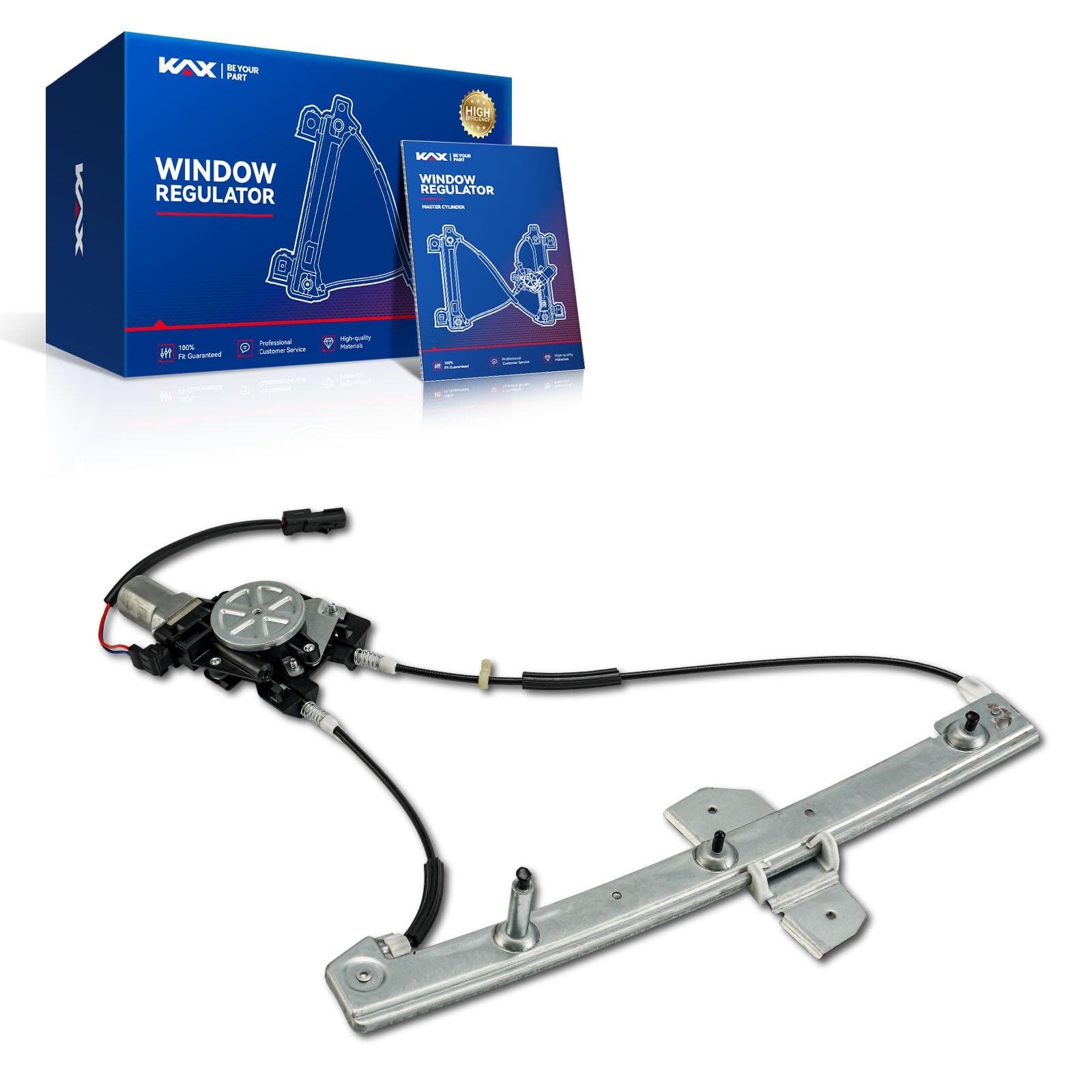 KAX Front Right Power Window Regulator w/Motor for Ram 1500 Van 1999-2003