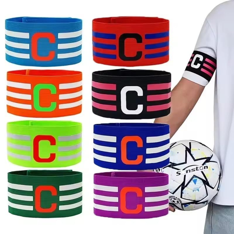 Gmefvr Captain Armband for Football Volleyball Basketball Cricket and Other Sports Games and Also Schools House Unifome Band Pack of 1 (Blue)-image-3